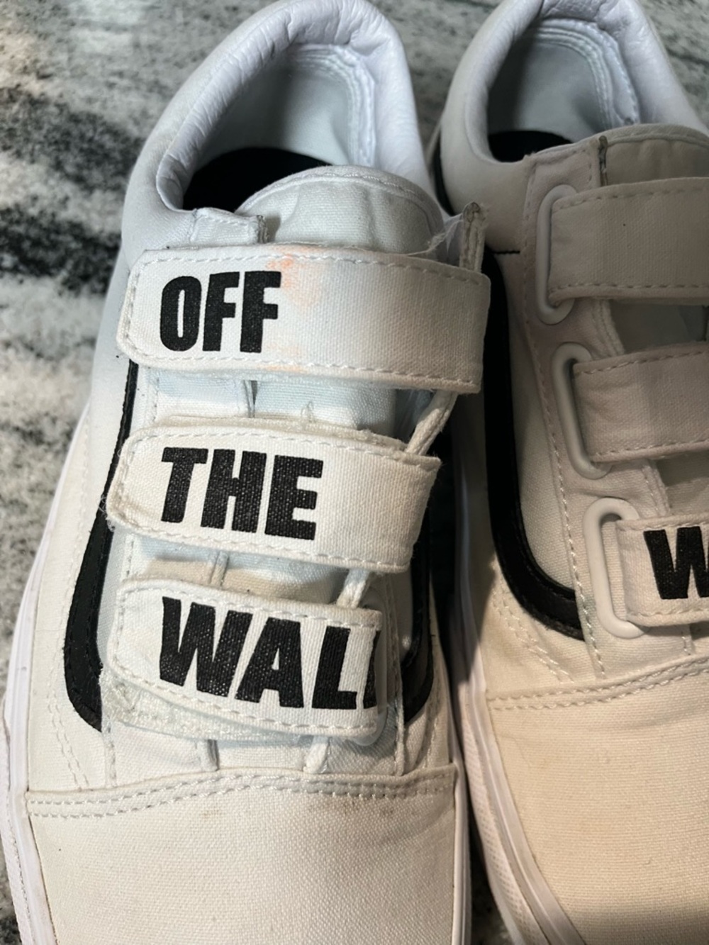 Vans UNISEX OLD SKOOL V “OFF THE WALL” Canvas Sneakers Shoes Mens 10 - Picture 6 of 15